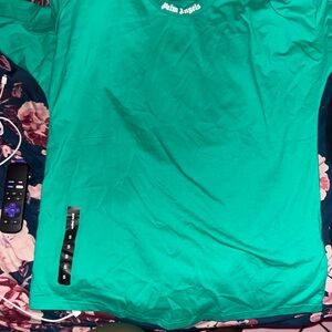 Palm Angels Teal Crewneck Tee great condition